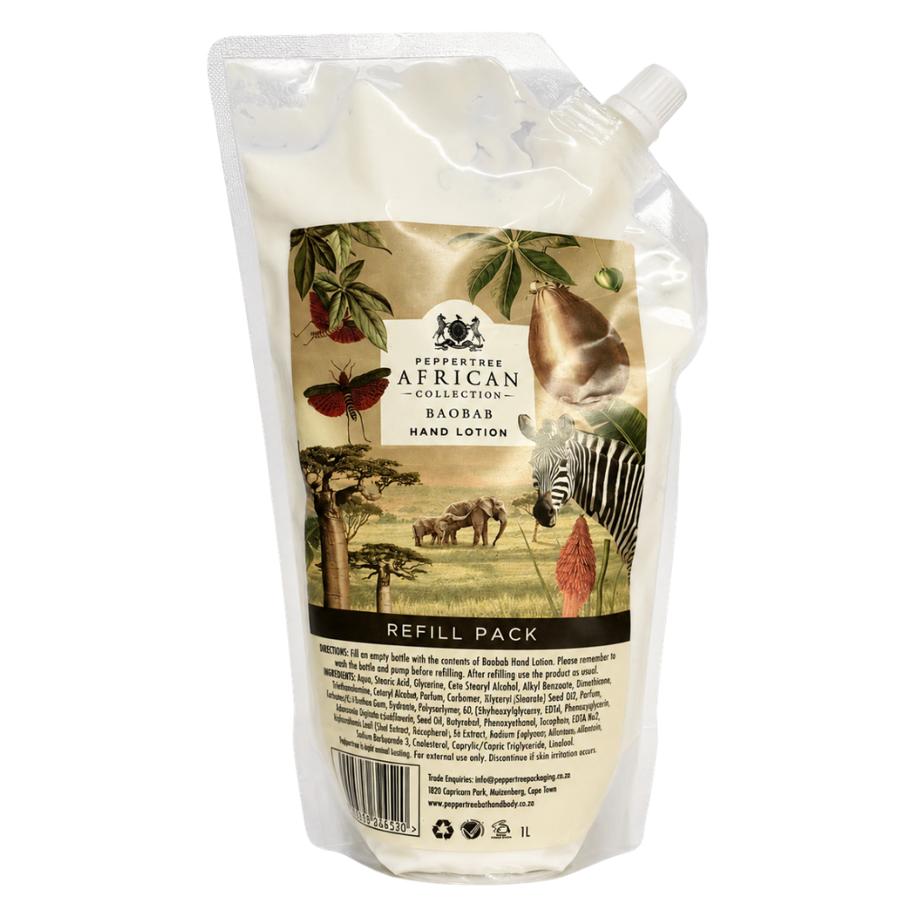 Baobab Hand Lotion Refill Pouch – 1L