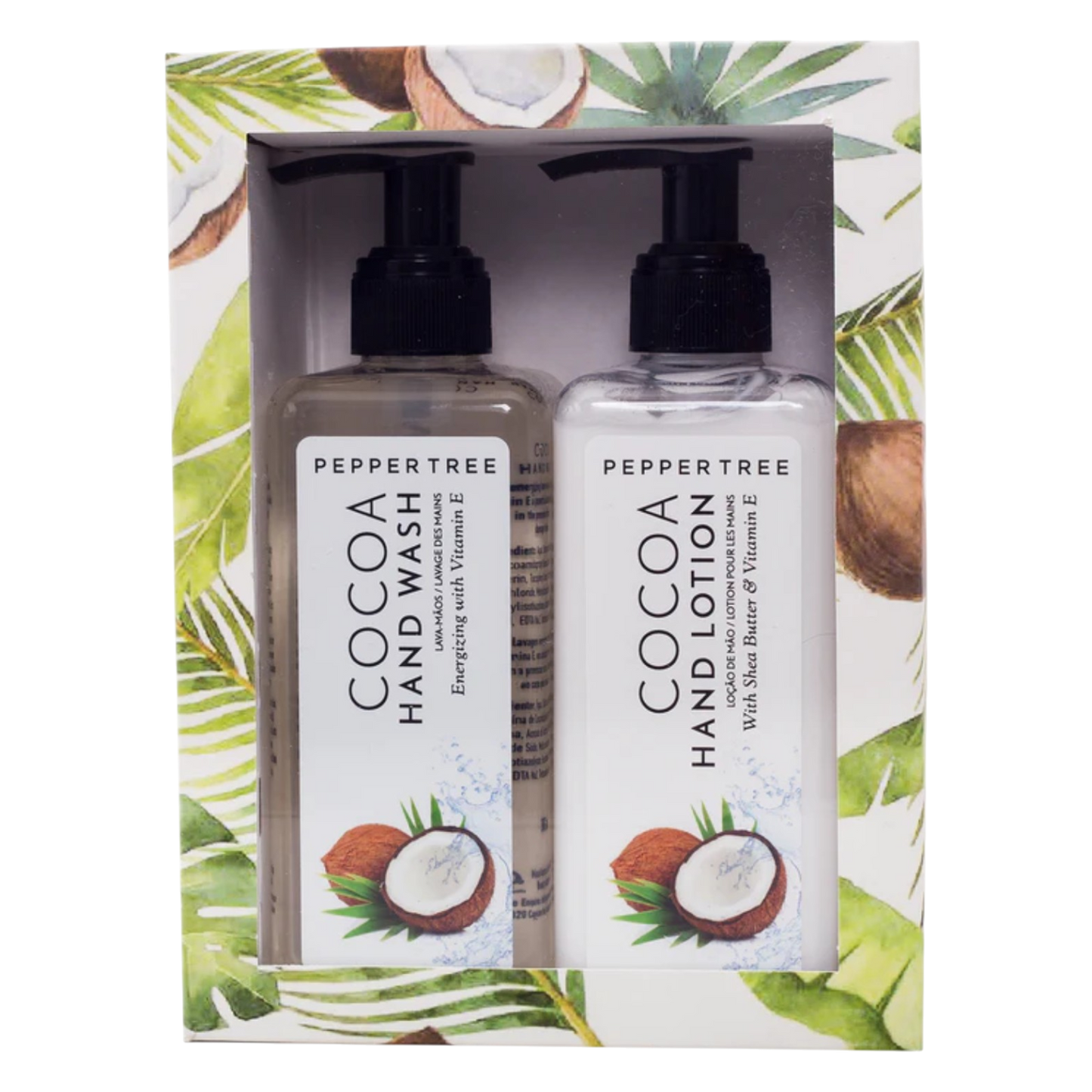 Body Essentials Cocoa Hand Wash & Lotion Set 300 ml x 2