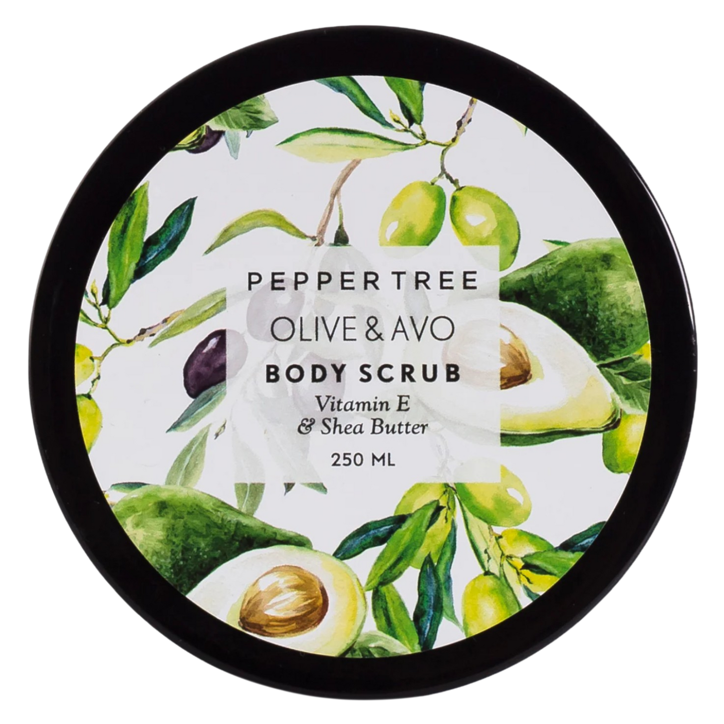 Body Essentials Olive & Avo Body Scrub 250 ml
