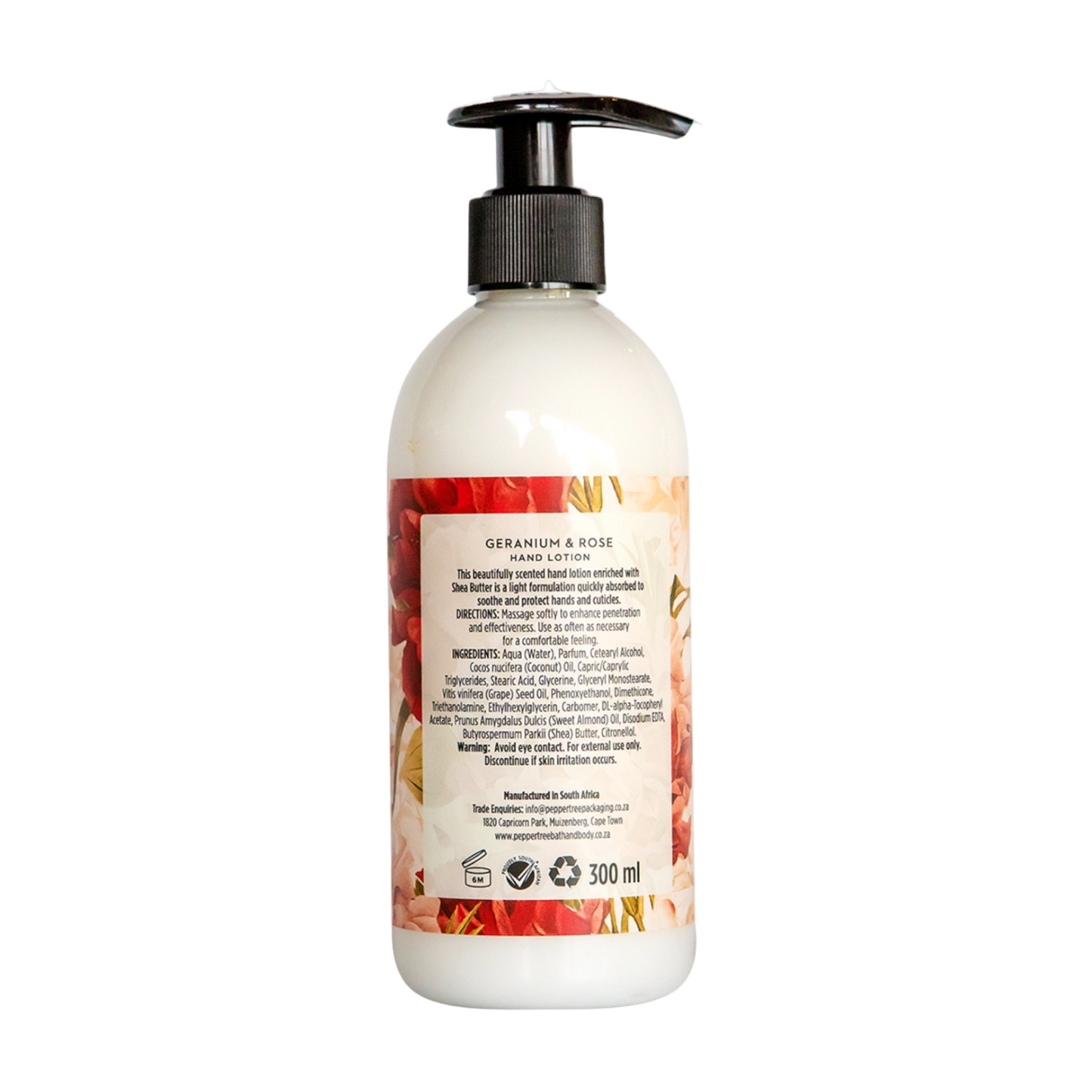 Geranium & Rose Hand Lotion 300 ml