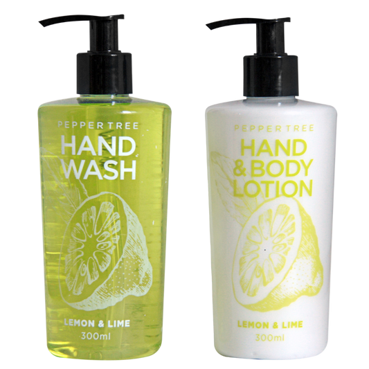 Lemon & Lime Hand Wash & Lotion Set 300 ml x 2