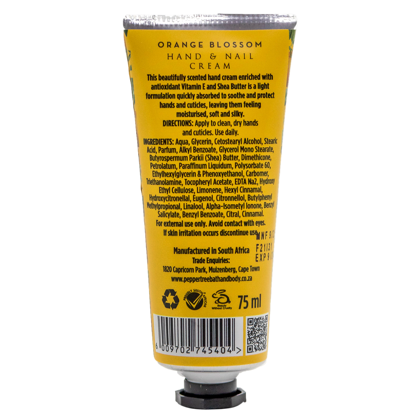 Provence Orange Blossom Hand & Nail Cream 75 ml