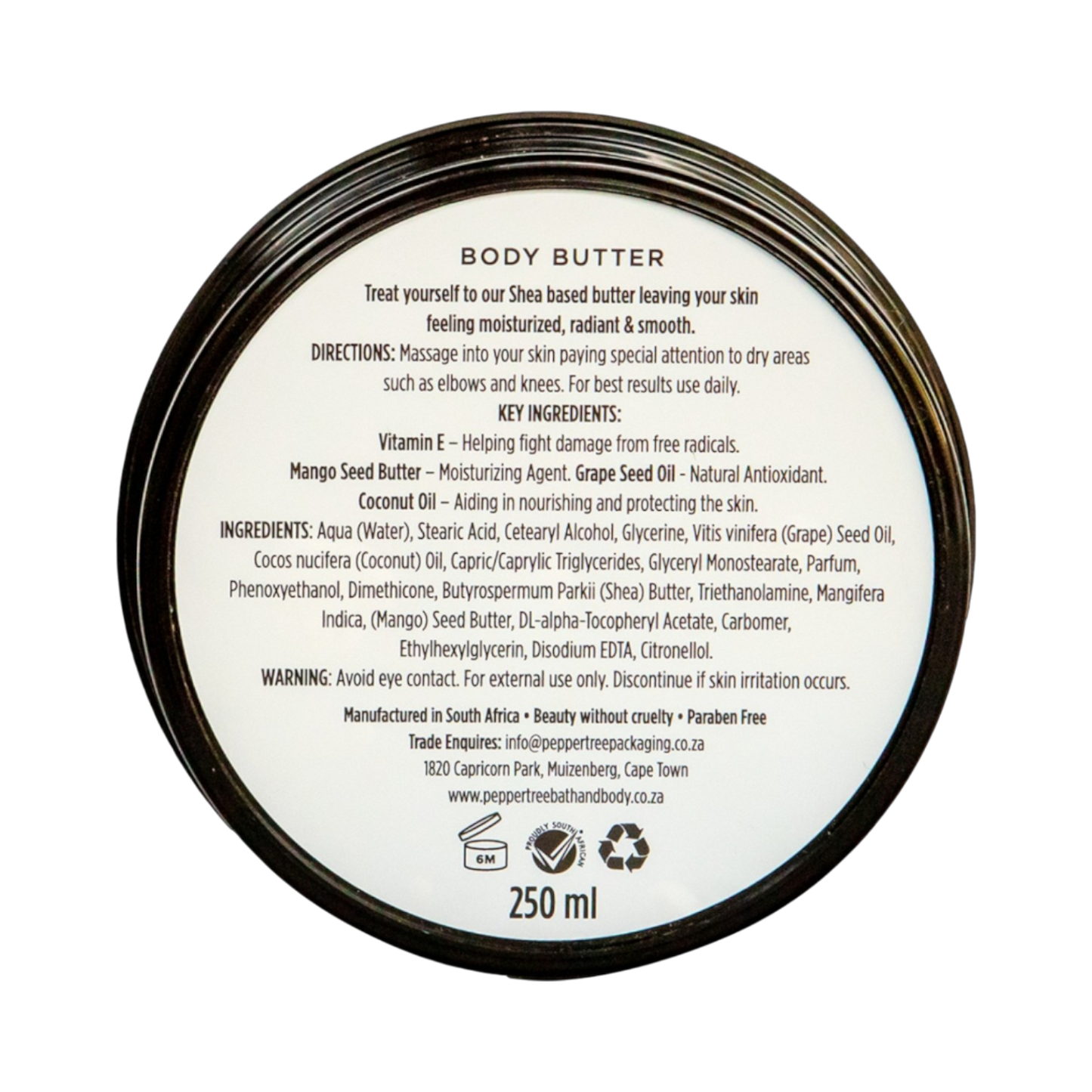 Geranium & Rose Body Butter 250 ml