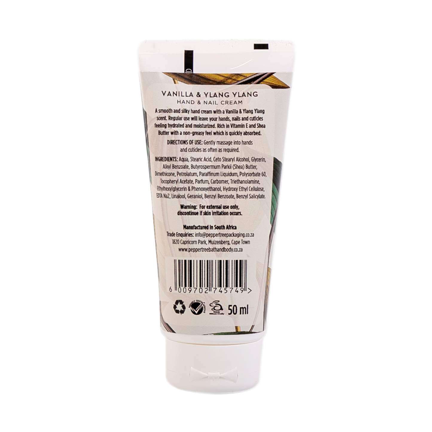 Vanilla & Ylang Ylang Hand & Nail Cream 50 ml