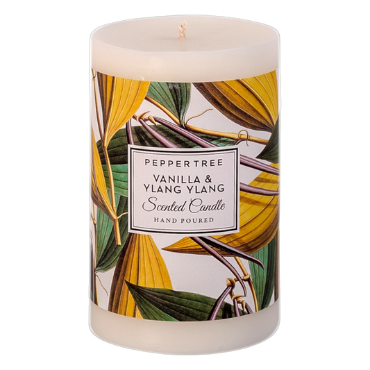 Vanilla & Ylang Ylang Scented Pillar Candle Medium