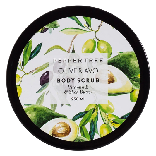 Body Essentials Olive & Avo Body Scrub 250 ml