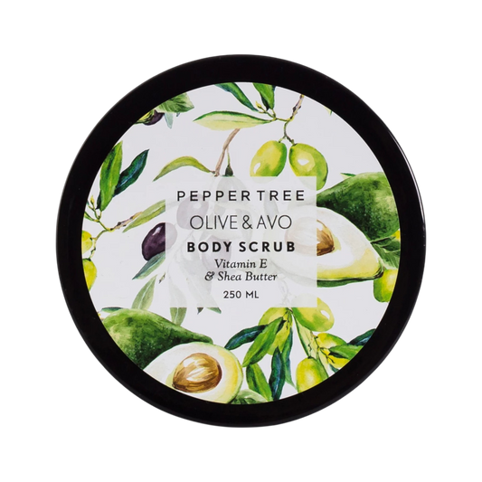 Body Essentials Olive & Avo Body Scrub 250 ml