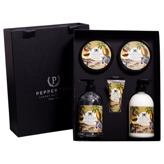 Executive Gift Box - Baobab or Marula 500 ml x 2, 250 ml x 2 & 50 ml