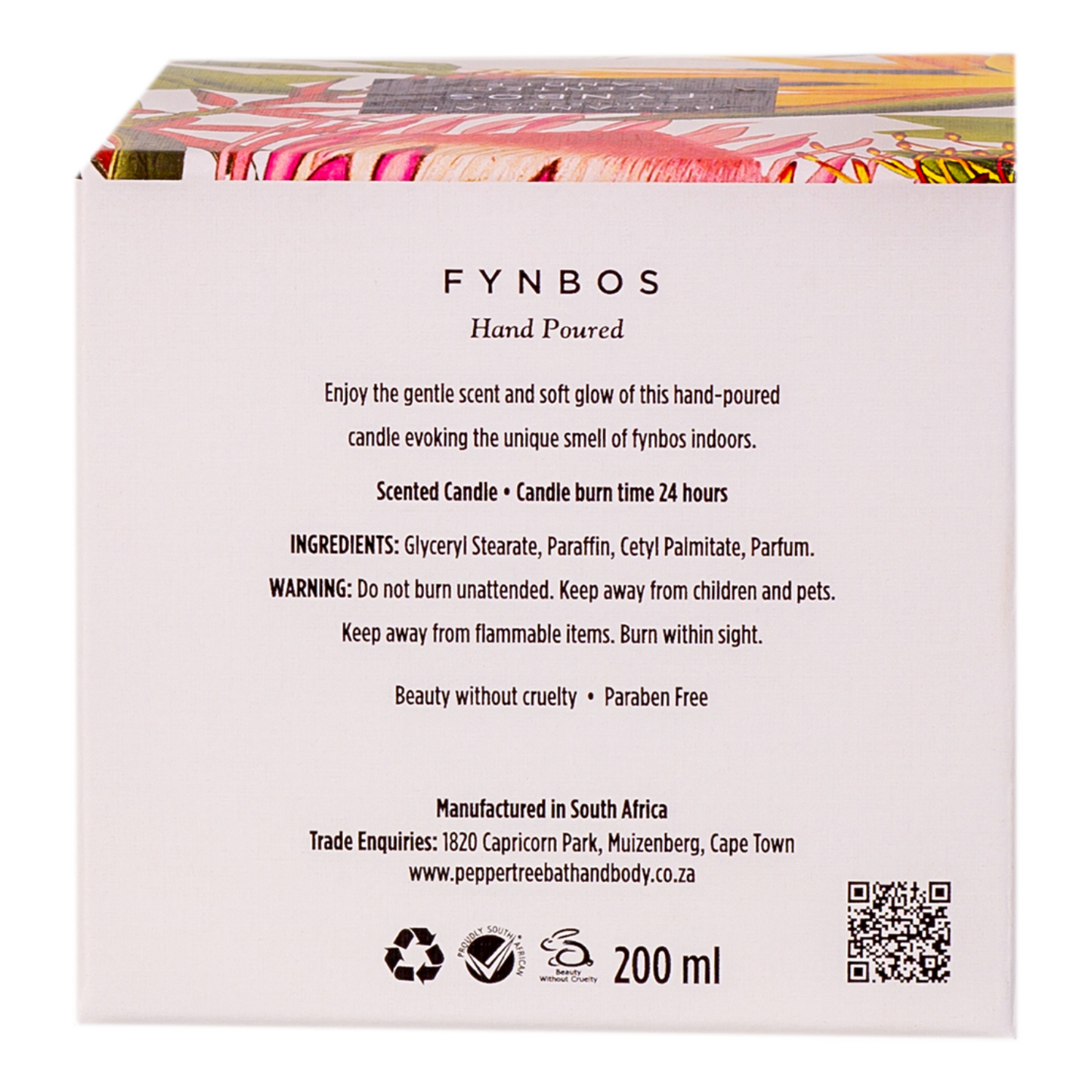 Fynbos Scented Candle 200 ml