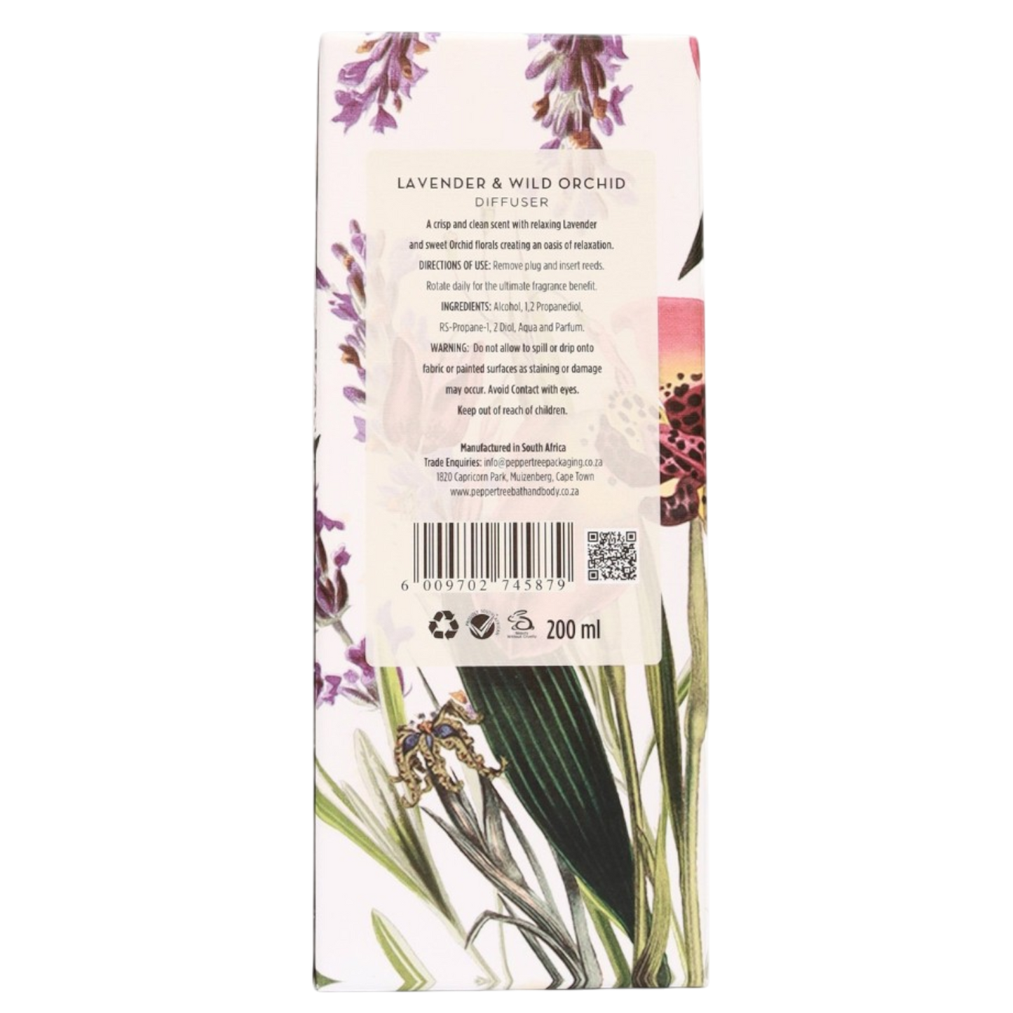 Lavender & Wild Orchid Room Diffuser 200ml