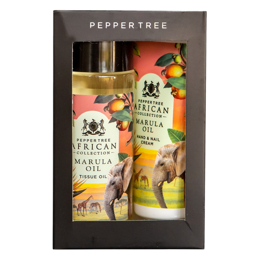Marula Tissue Oil & Hand & Nail Cream Pamper Pack 100 ml + 50 ml