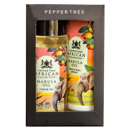 Marula Tissue Oil & Hand & Nail Cream Pamper Pack 100 ml + 50 ml