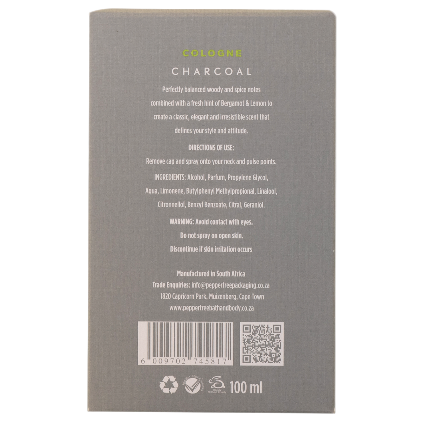 Men's Cologne 100 ml