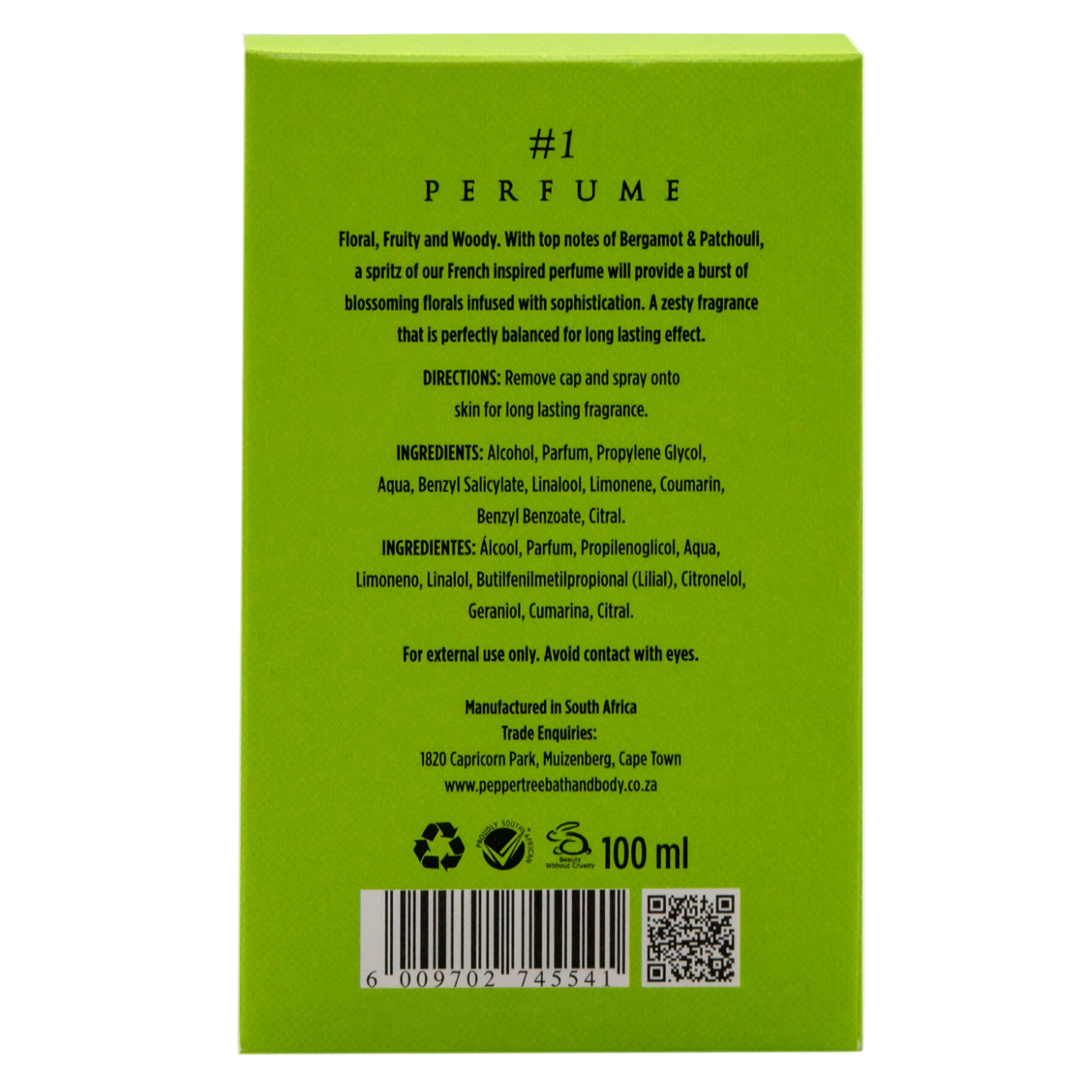 Perfume FOR HER #1 100ml – - Main Image