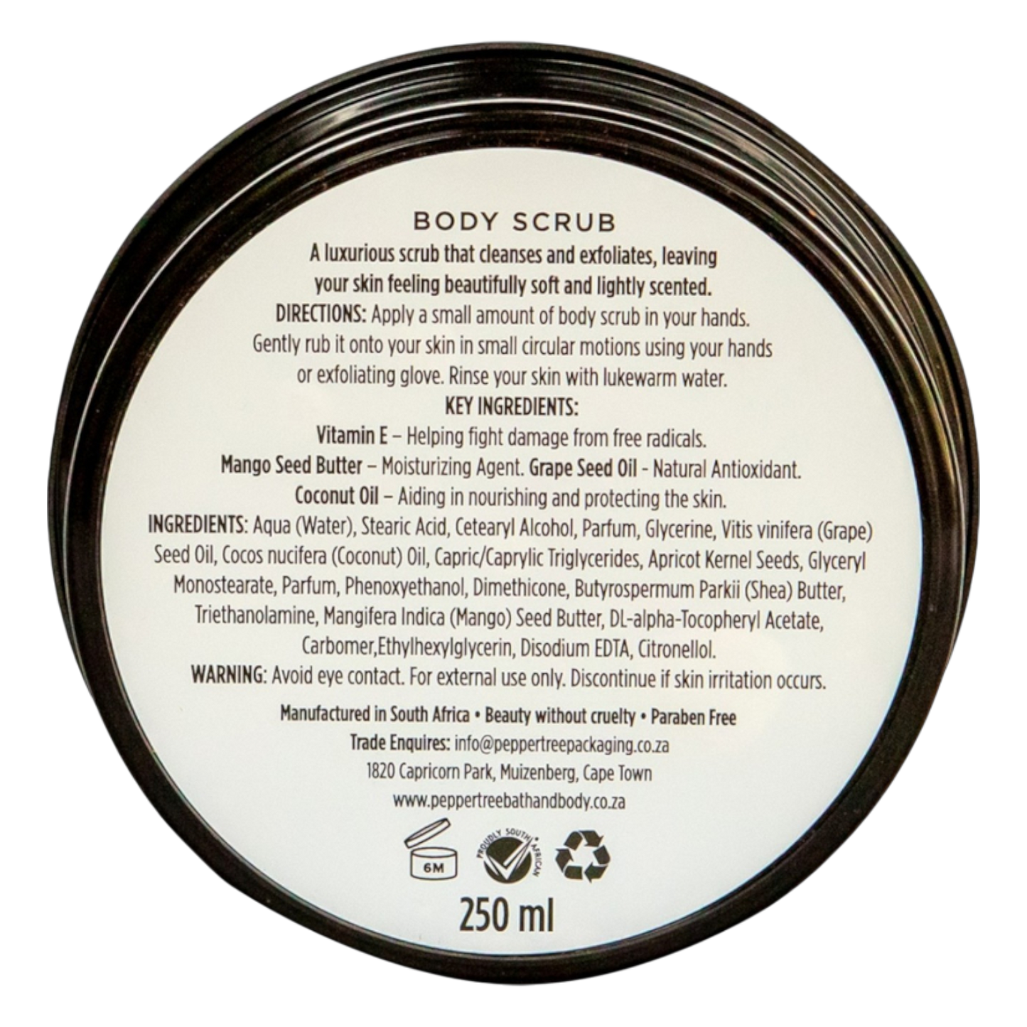 Geranium & Rose Body Scrub 250 ml