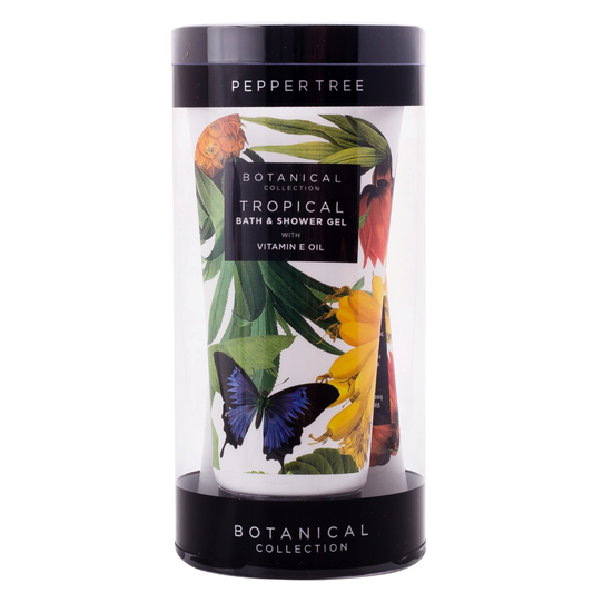 Tropical Bath & Shower Gel & Body Lotion Travel Pack 200 ml x 2