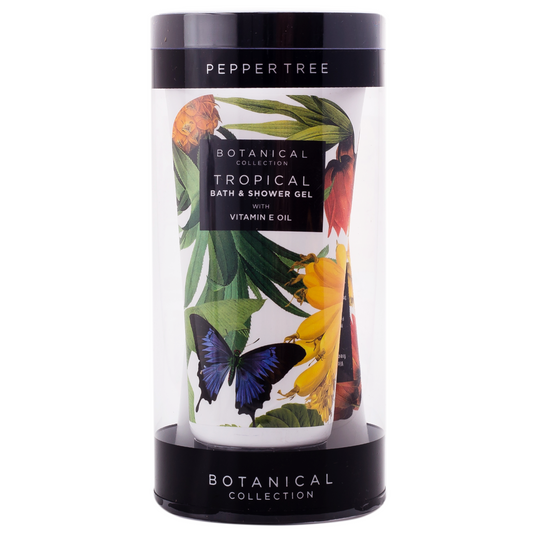 Tropical Bath & Shower Gel & Body Lotion Travel Pack 200 ml x 2