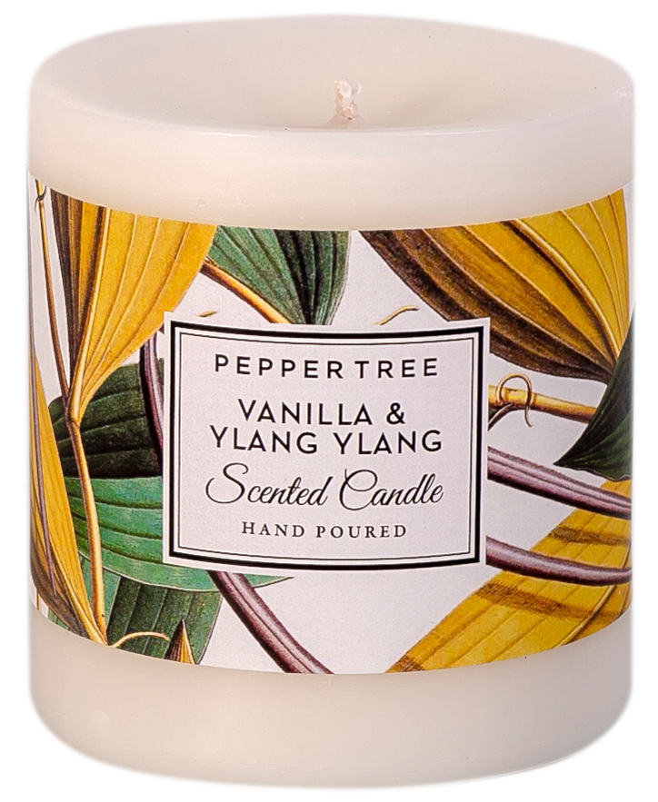 Vanilla & Ylang Ylang Scented Pillar Candle Small