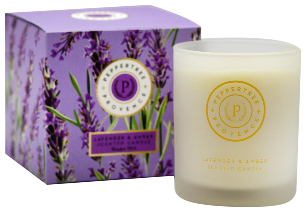 Provence Lavender & Amber Scented Candle 200 g